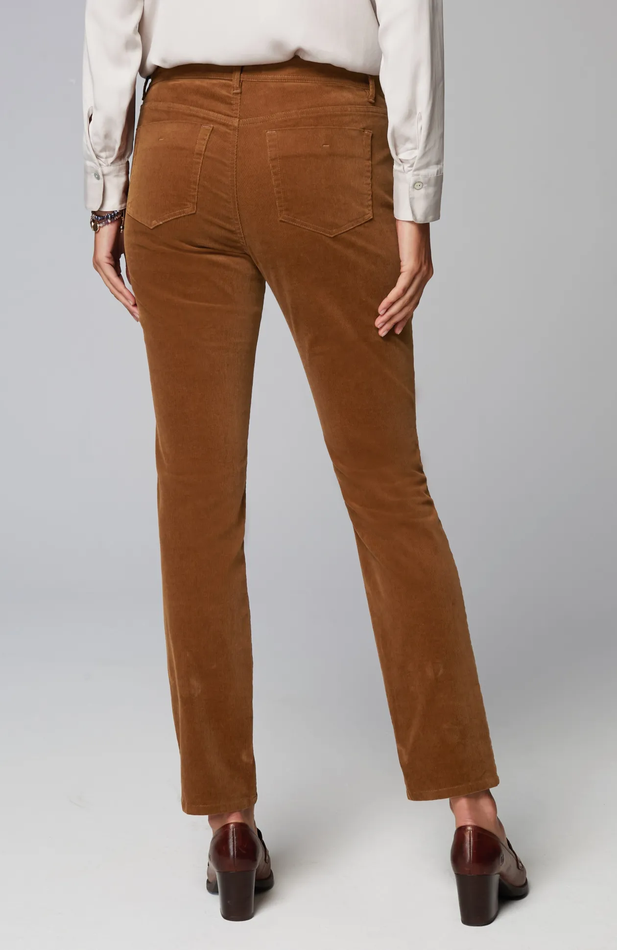 Authentic Fit Slim-Leg Corduroy Pants