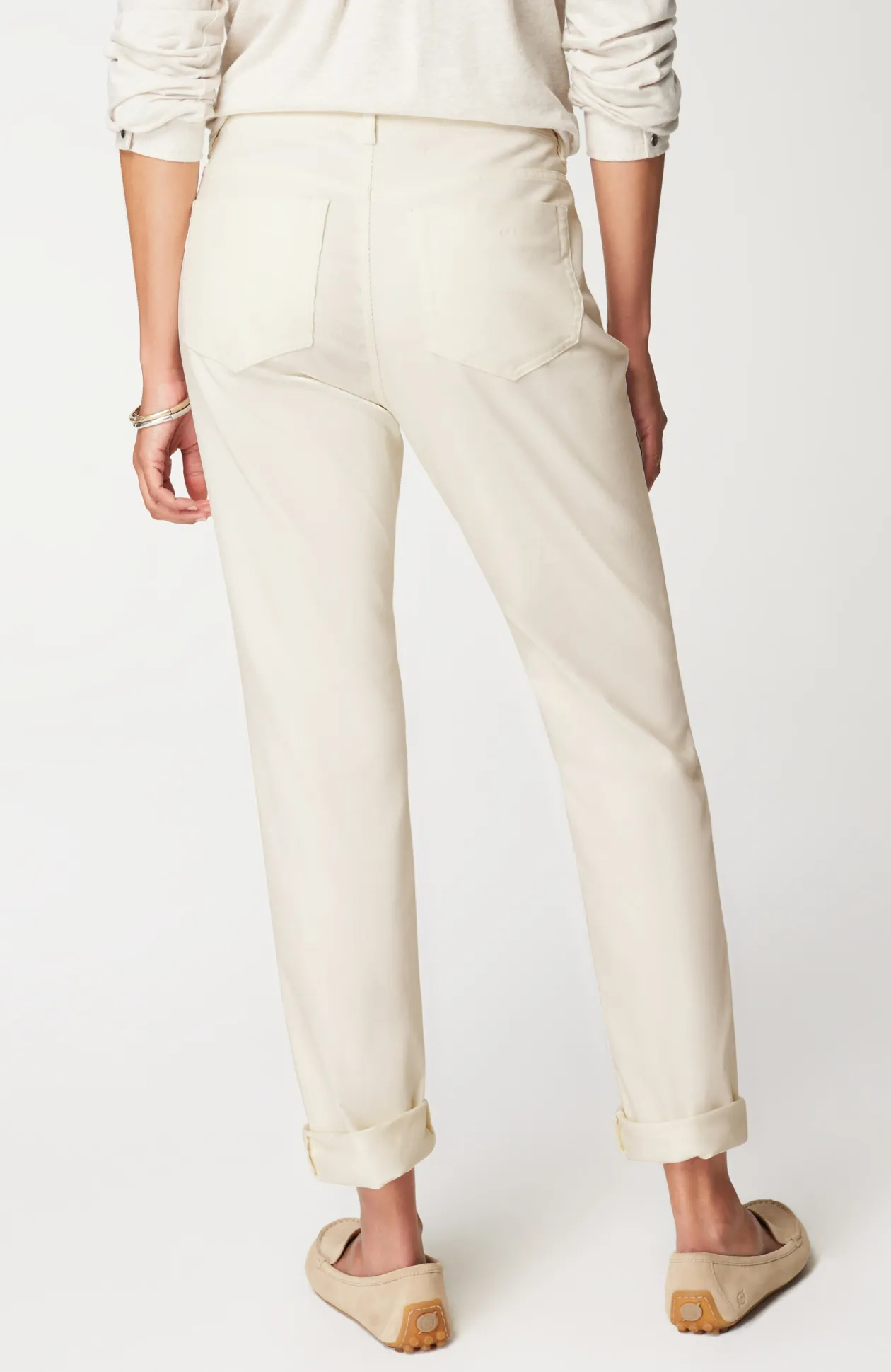 Authentic Fit Slim-Leg Corduroy Pants