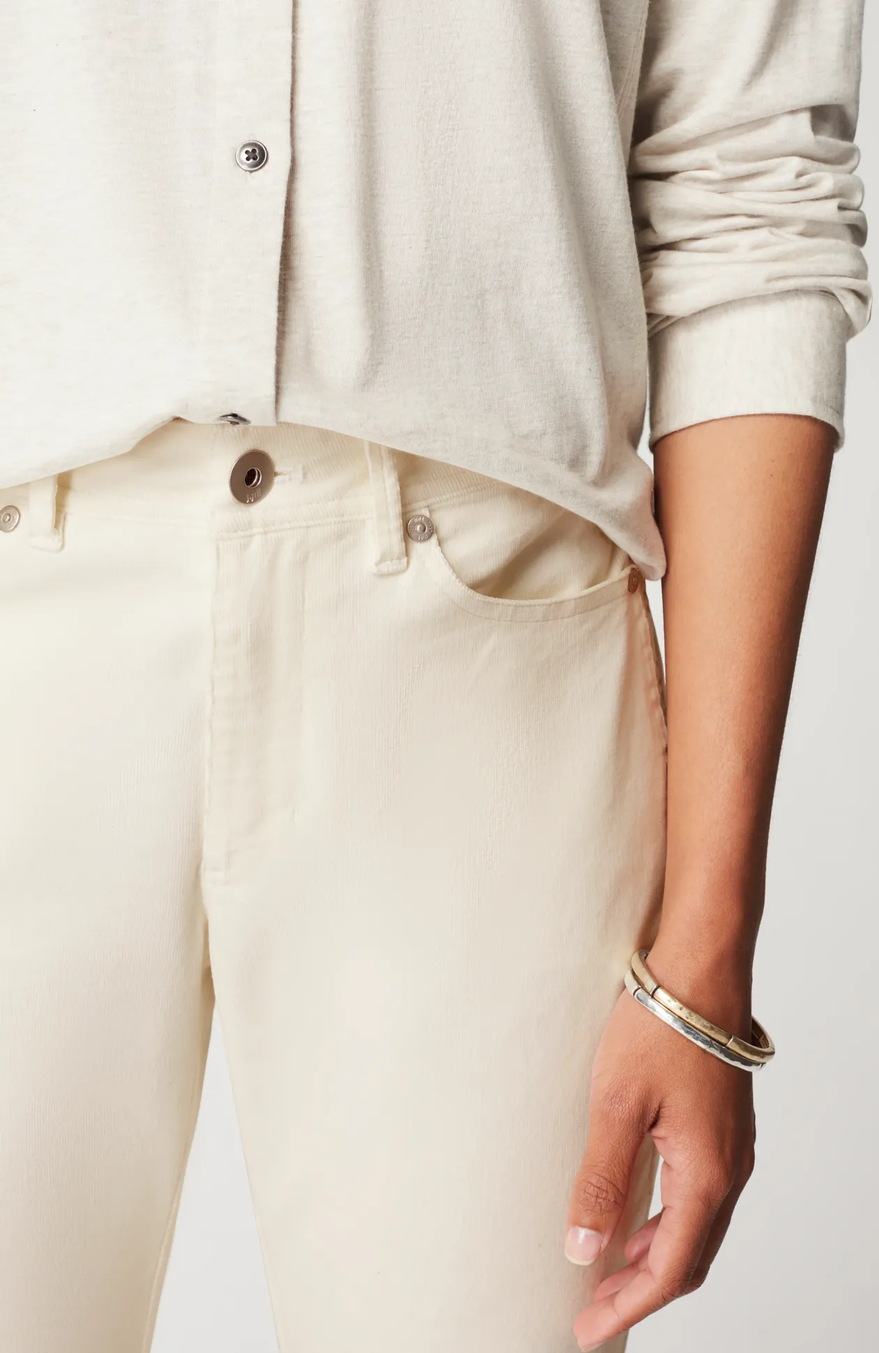 Authentic Fit Slim-Leg Corduroy Pants