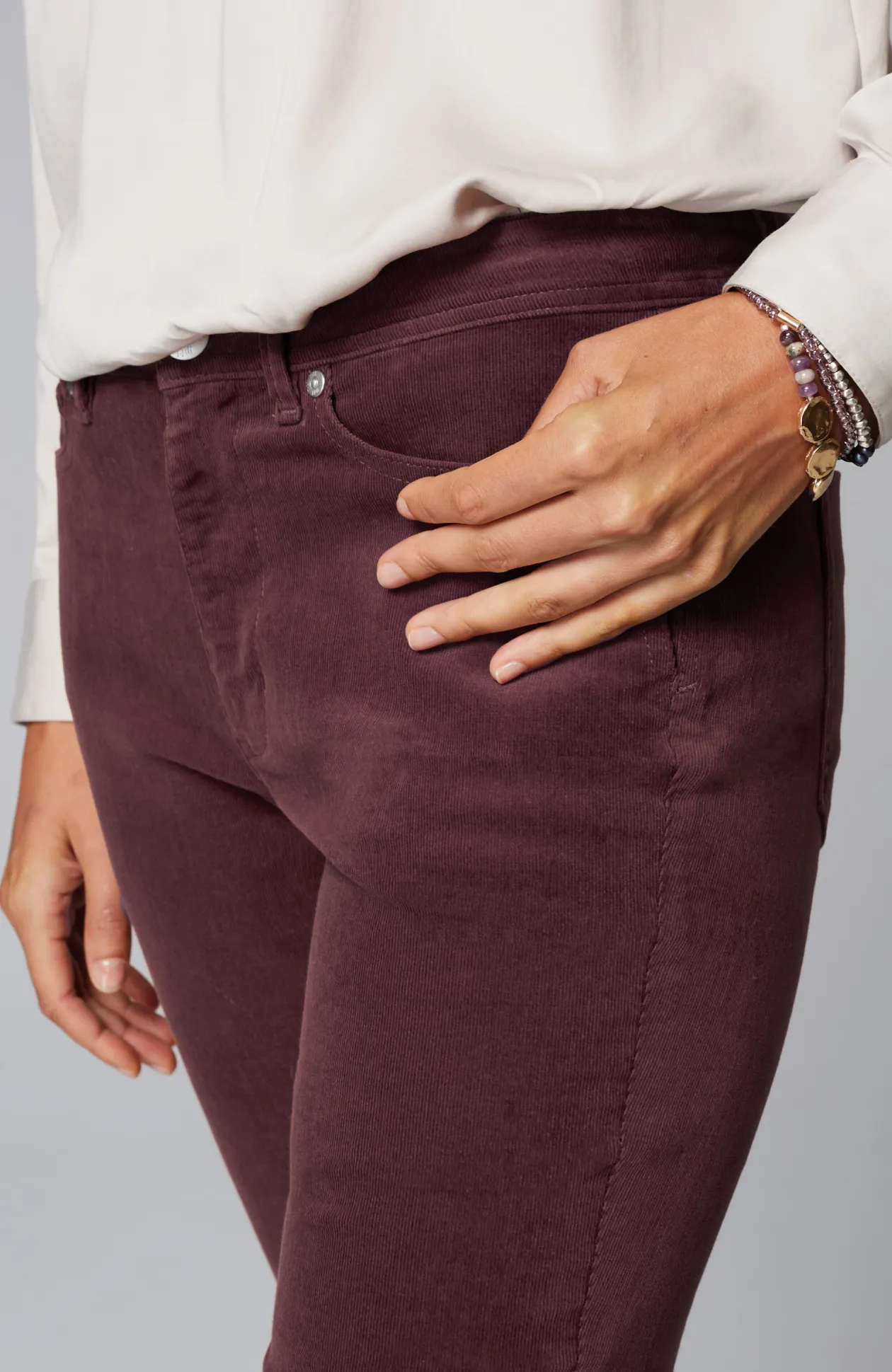 Authentic Fit Slim-Leg Corduroy Pants