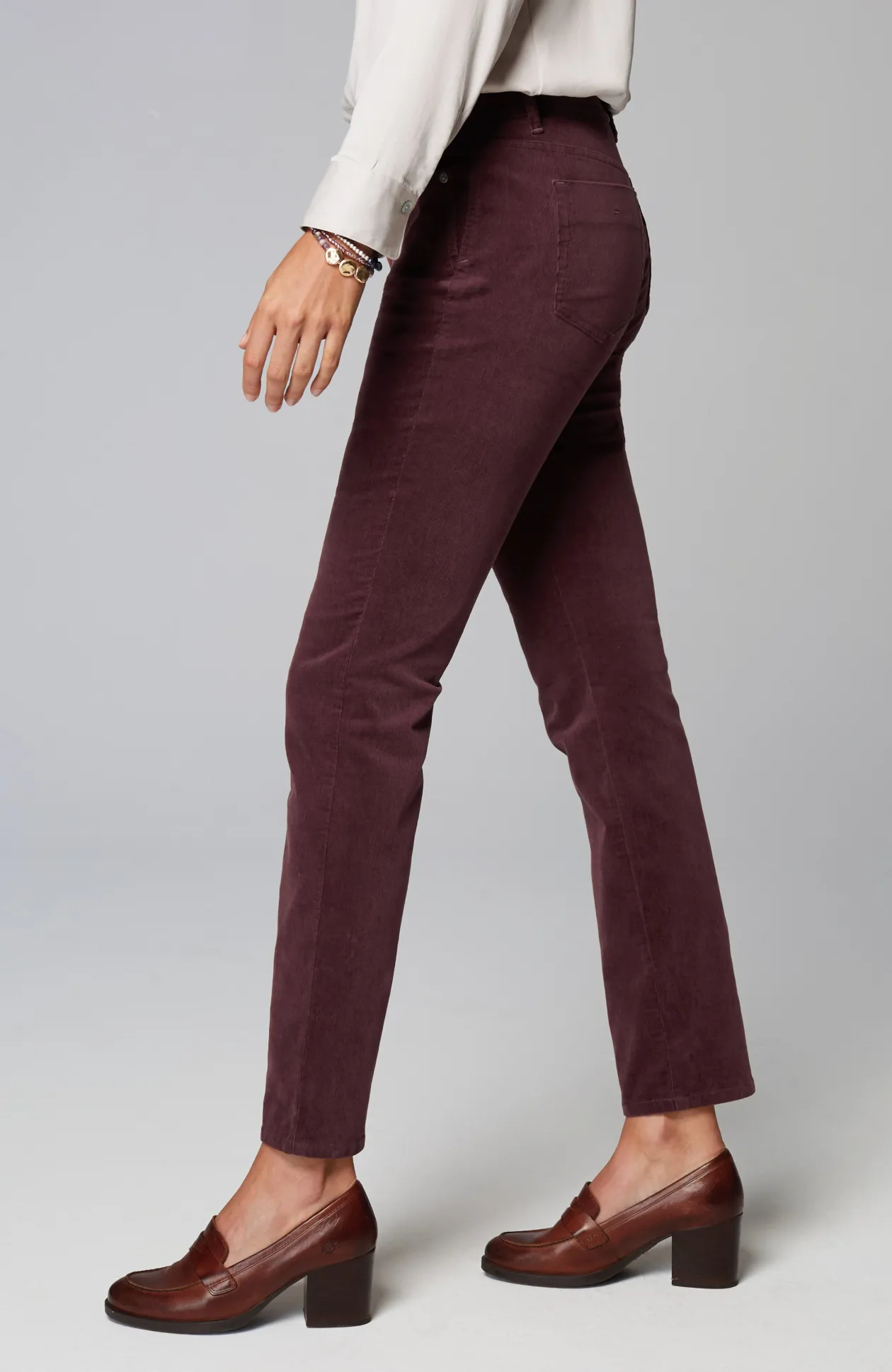 Authentic Fit Slim-Leg Corduroy Pants