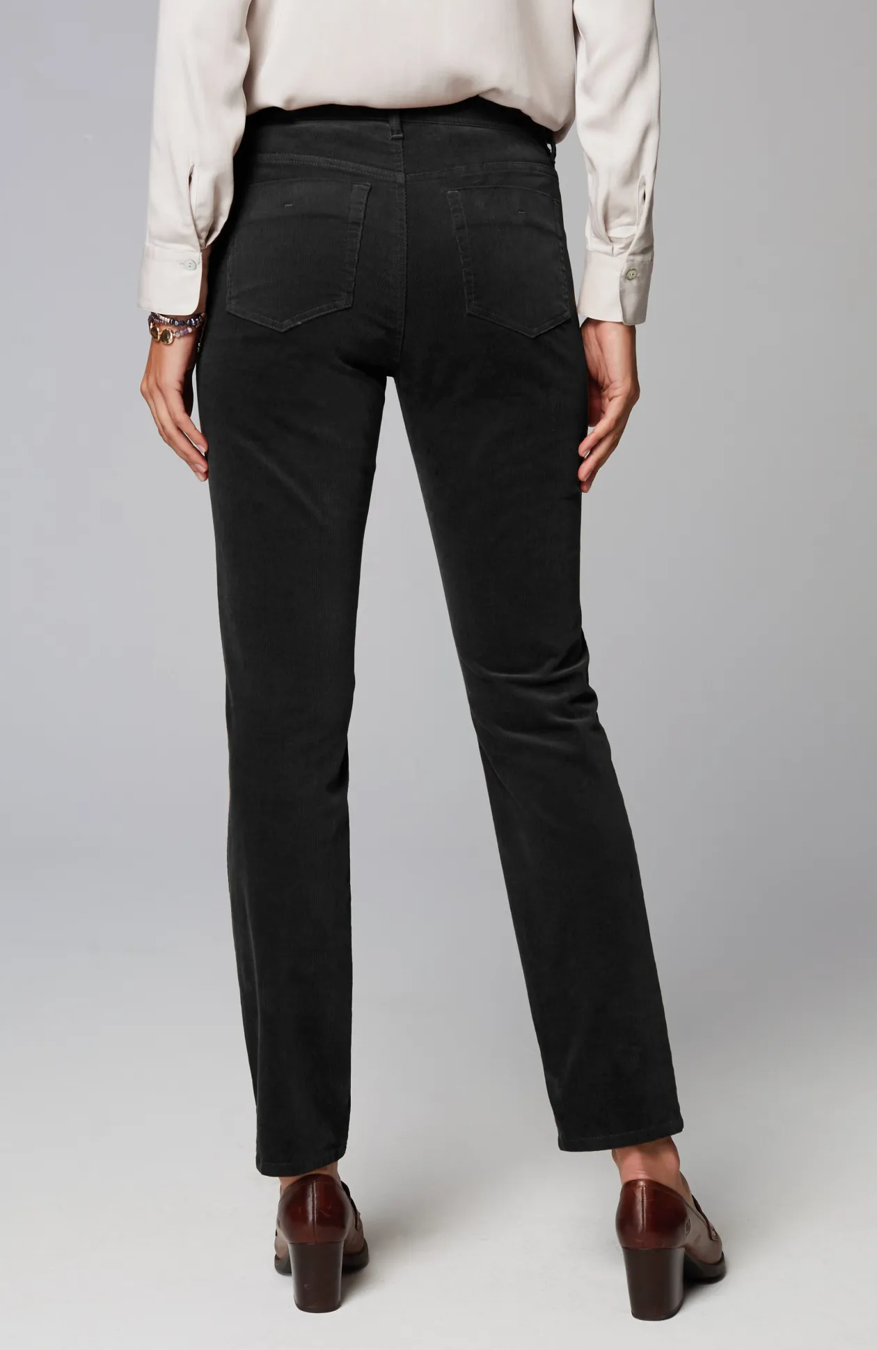 Authentic Fit Slim-Leg Corduroy Pants