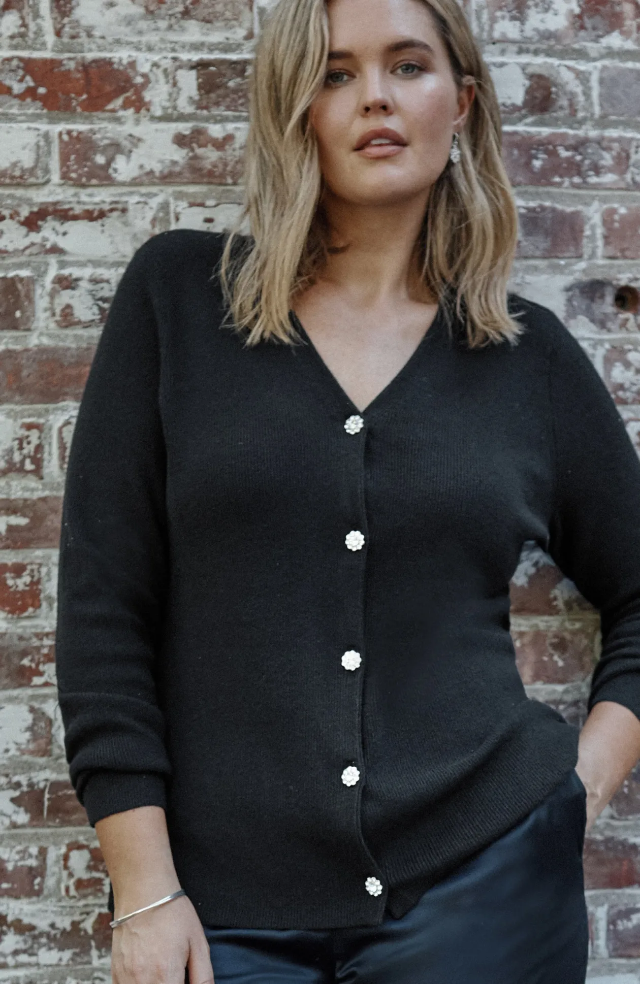 Bejeweled Textured Cardi