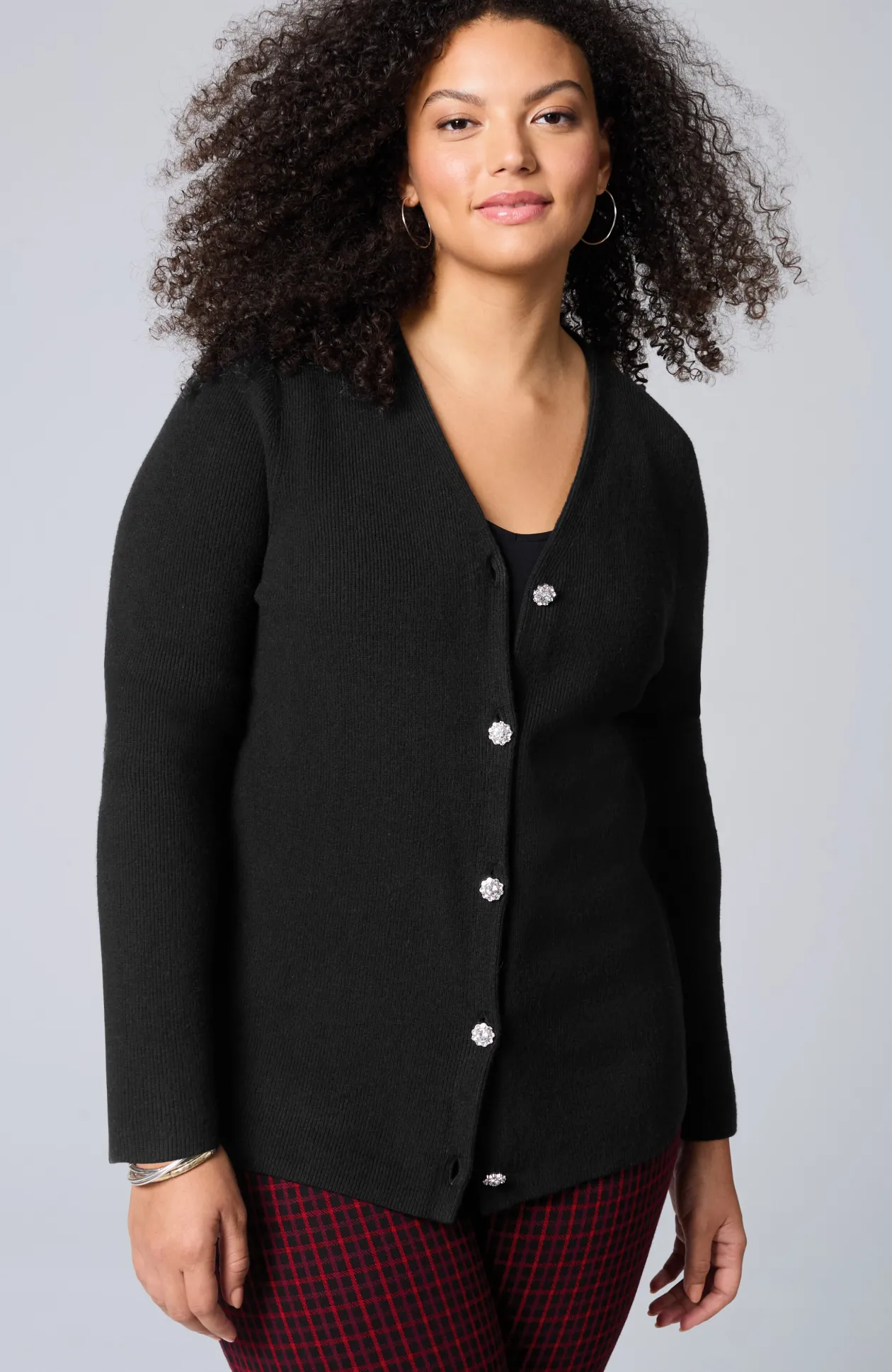 Bejeweled Textured Cardi