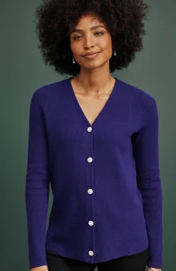 Bejeweled Textured Cardi
