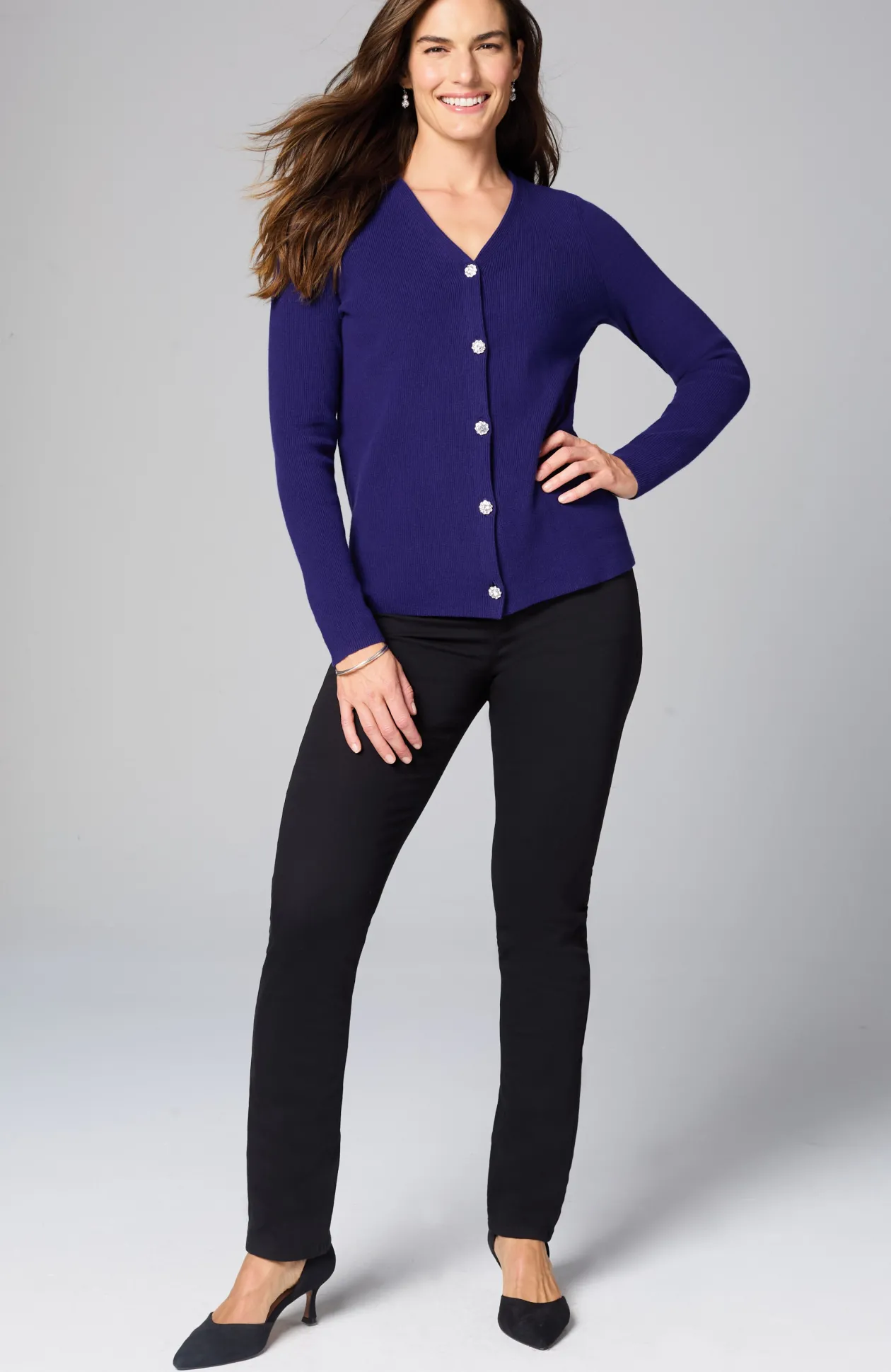 Bejeweled Textured Cardi