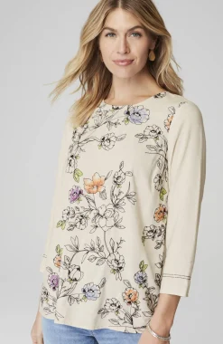 Botanical Gardens Embroidered Top