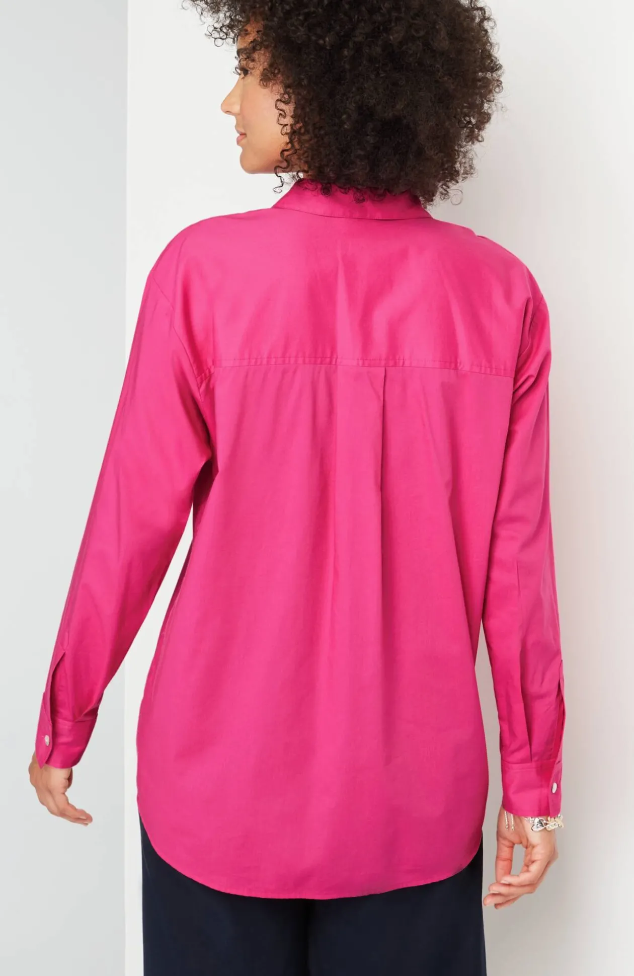 Button-Front Relaxed Tunic
