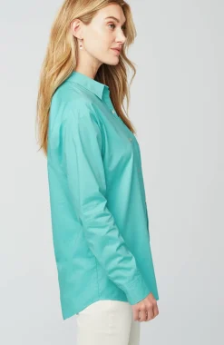 Button-Front Relaxed Tunic