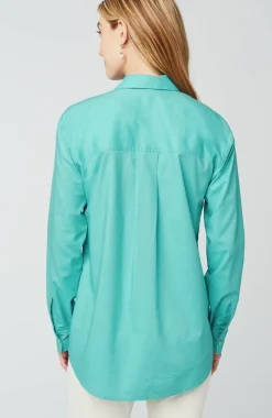 Button-Front Relaxed Tunic