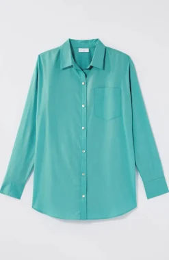 Button-Front Relaxed Tunic