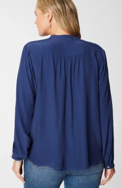 Button-Front Top
