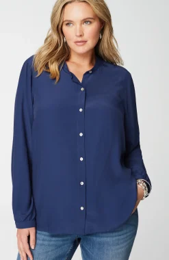 Button-Front Top