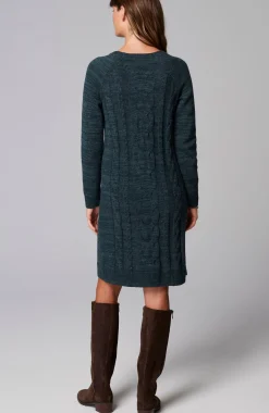 Cabled Sweater Dress