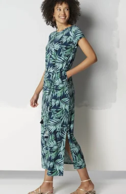 Cap-Sleeve Maxi Dress