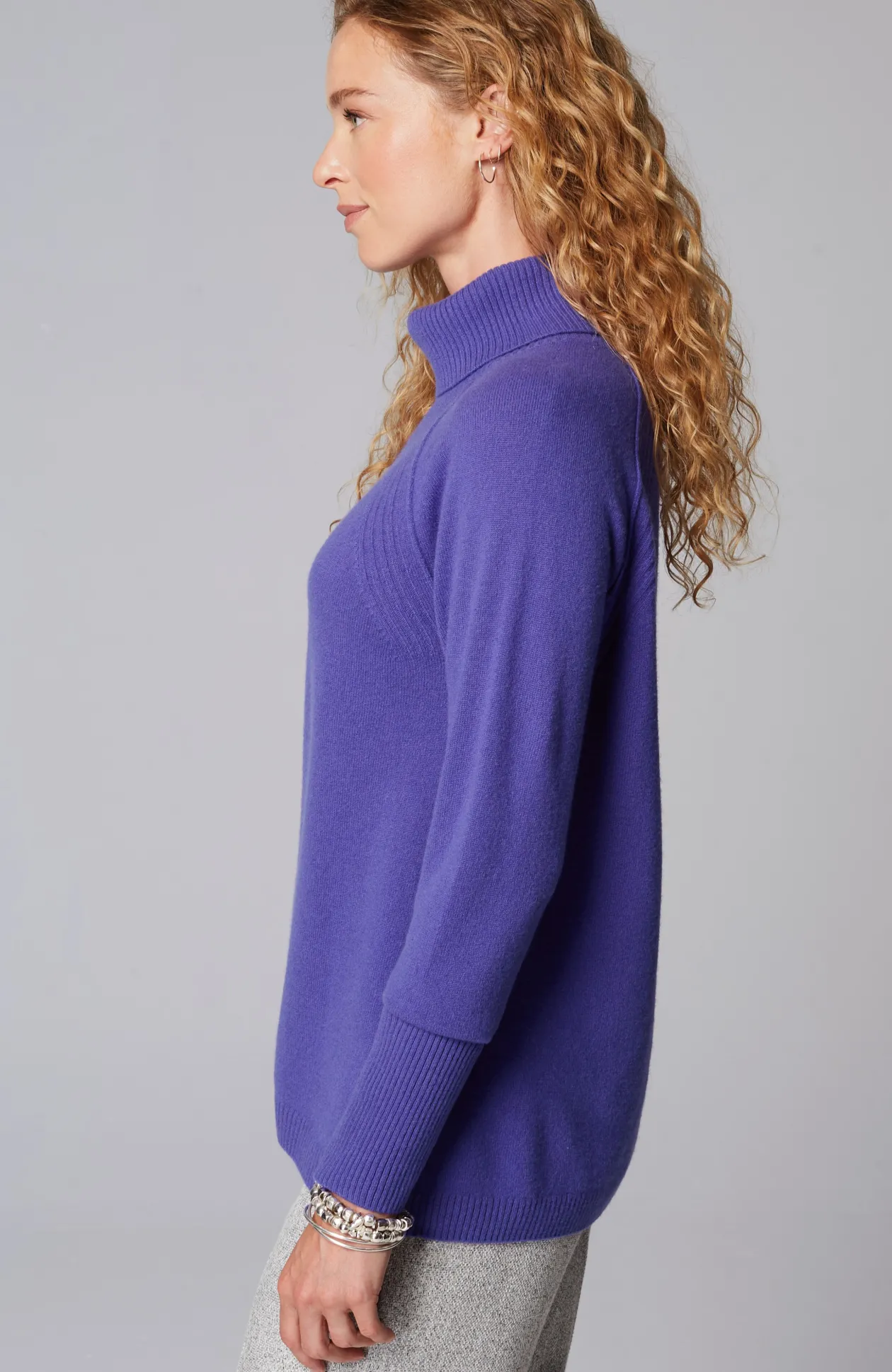 Cashmere Cowl-Neck Sweater
