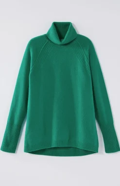Cashmere Cowl-Neck Sweater