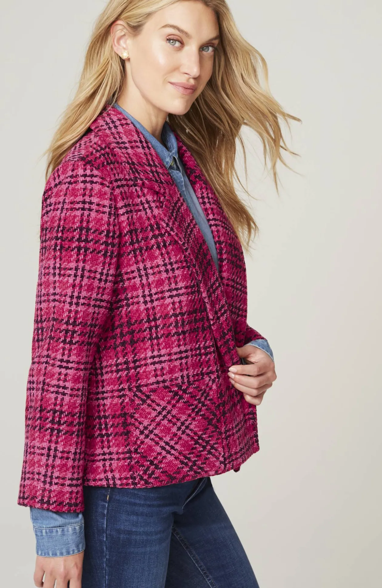 Chenille A-Line Jacket