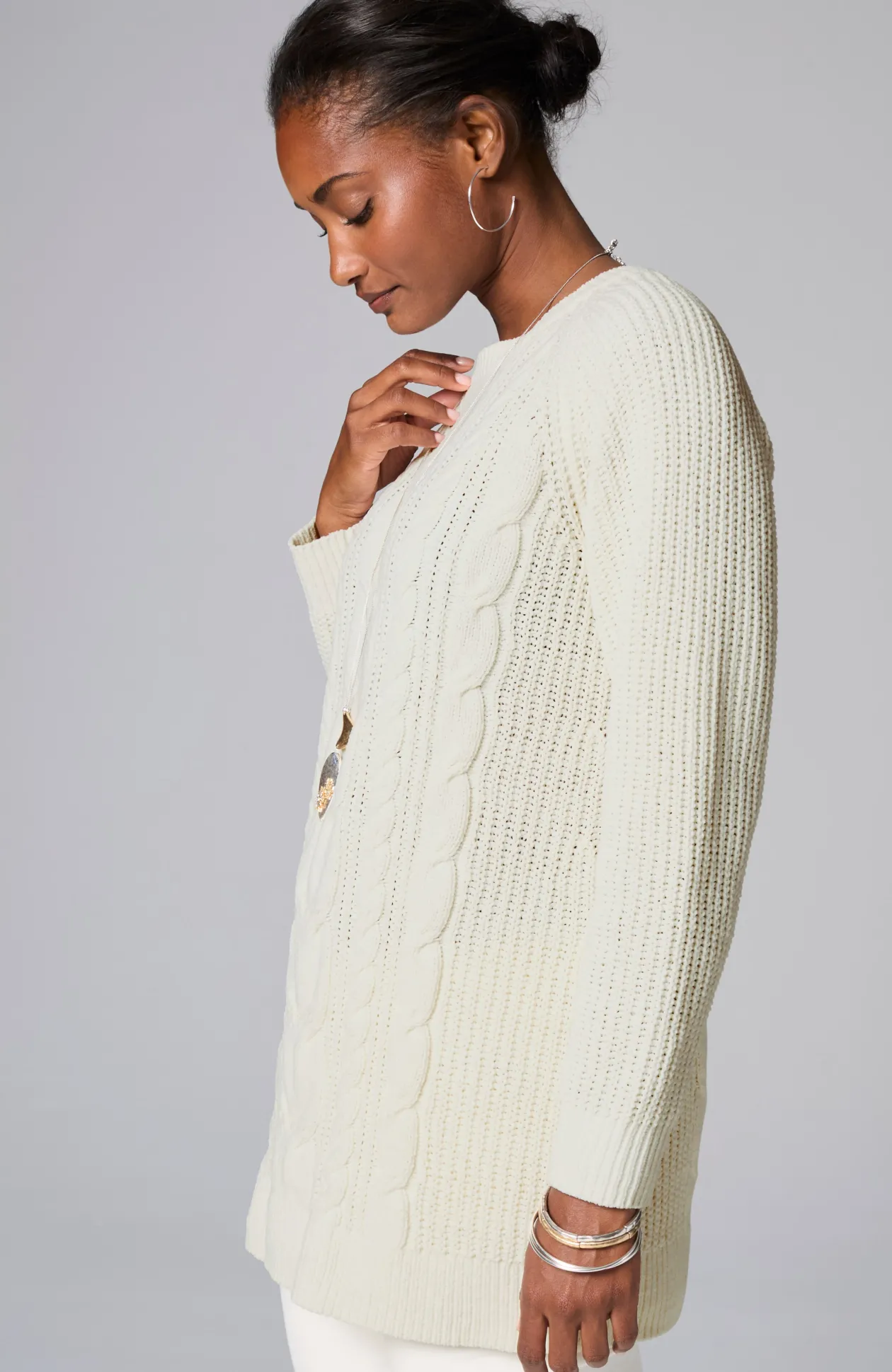 Chenille Cabled Tunic
