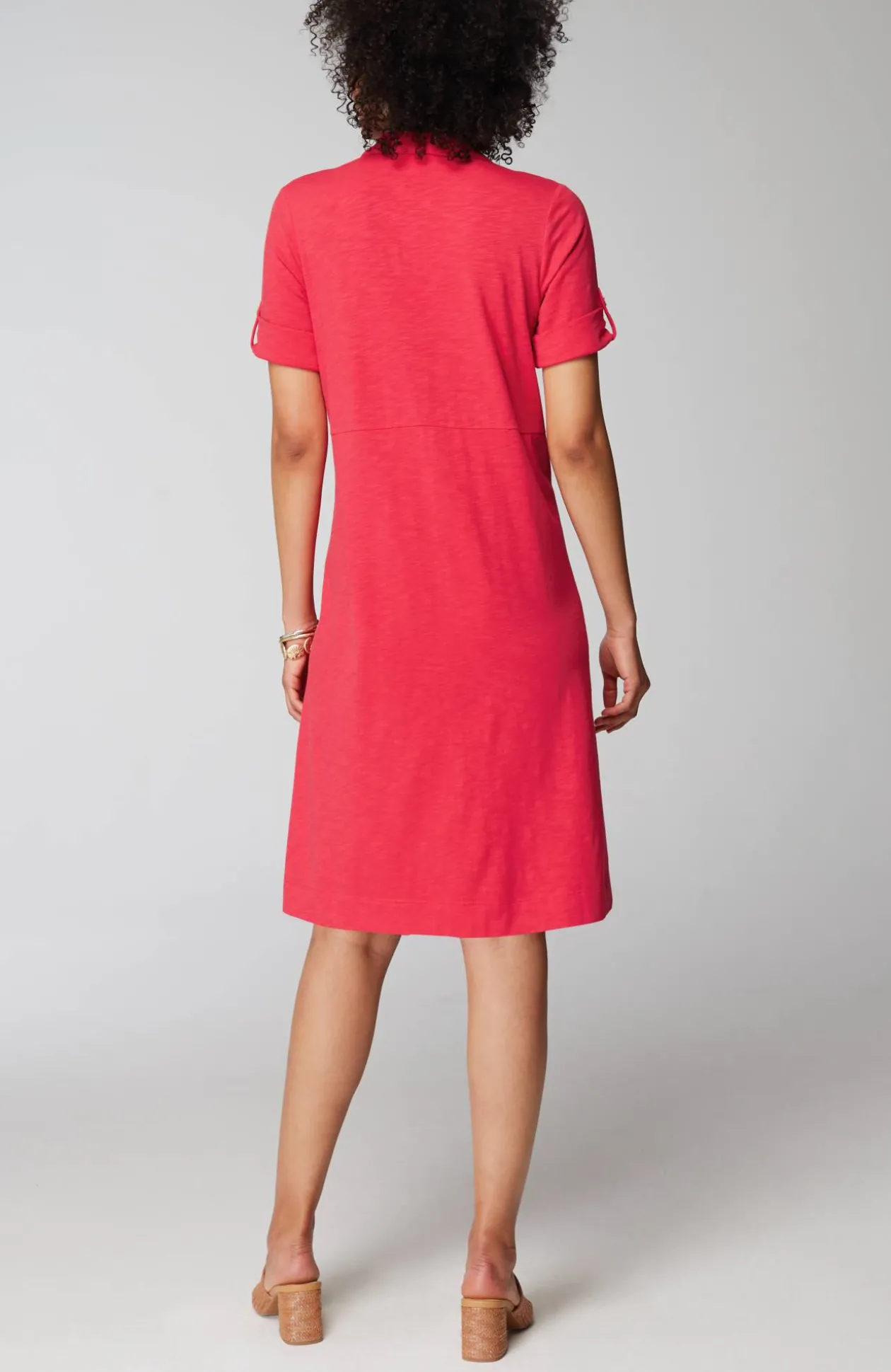Classic Cotton-Slub Shirtdress