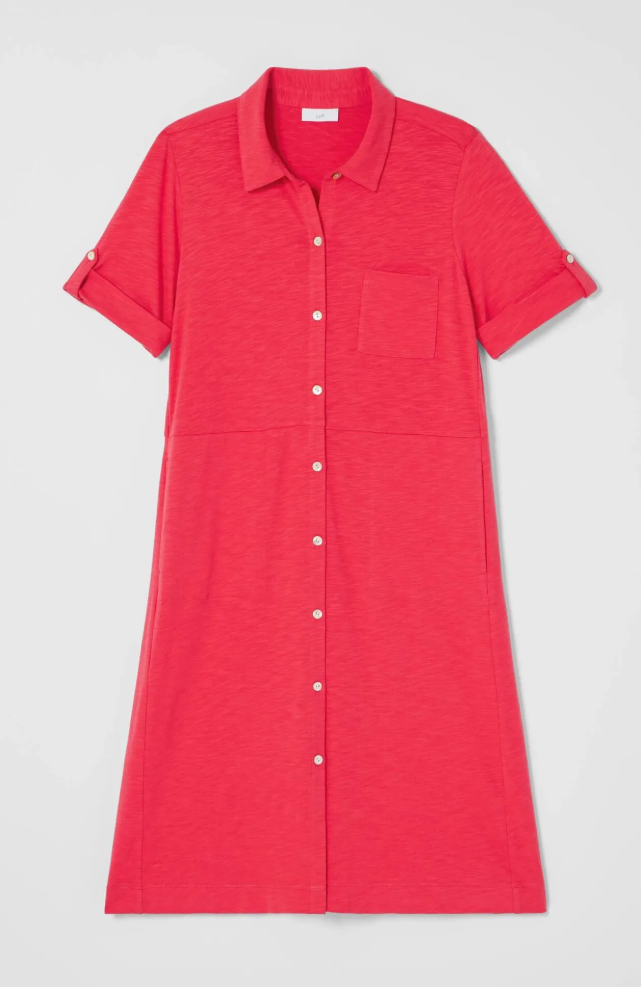 Classic Cotton-Slub Shirtdress