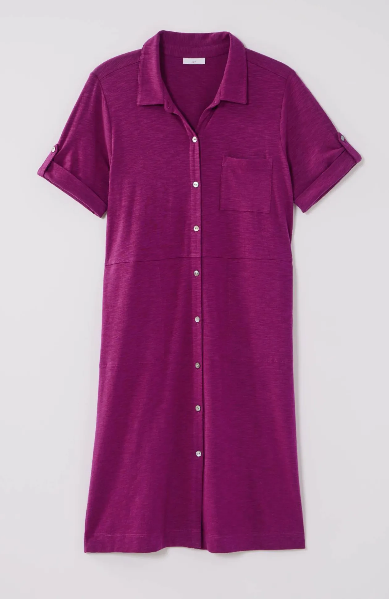 Classic Cotton-Slub Shirtdress