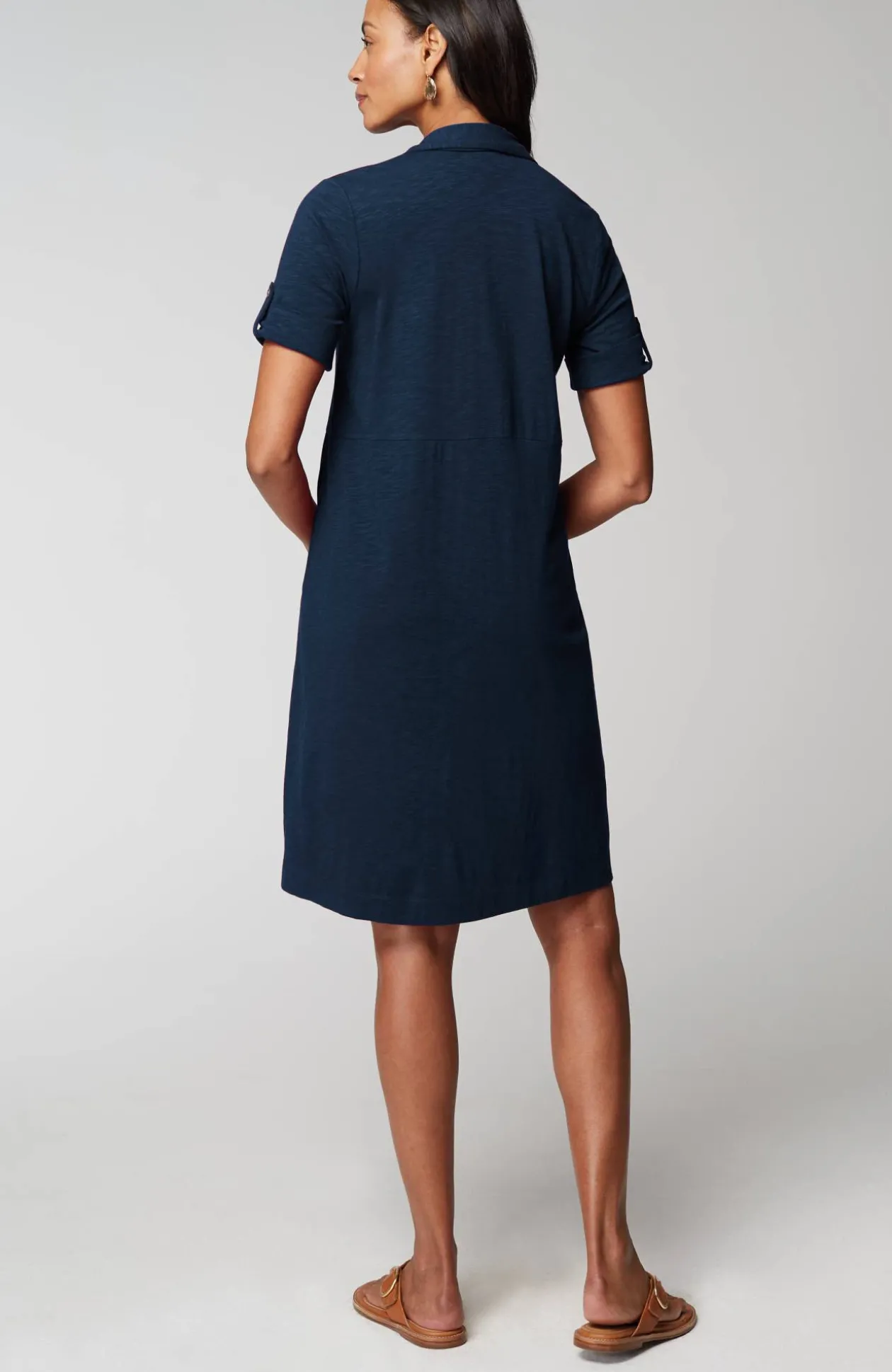 Classic Cotton-Slub Shirtdress