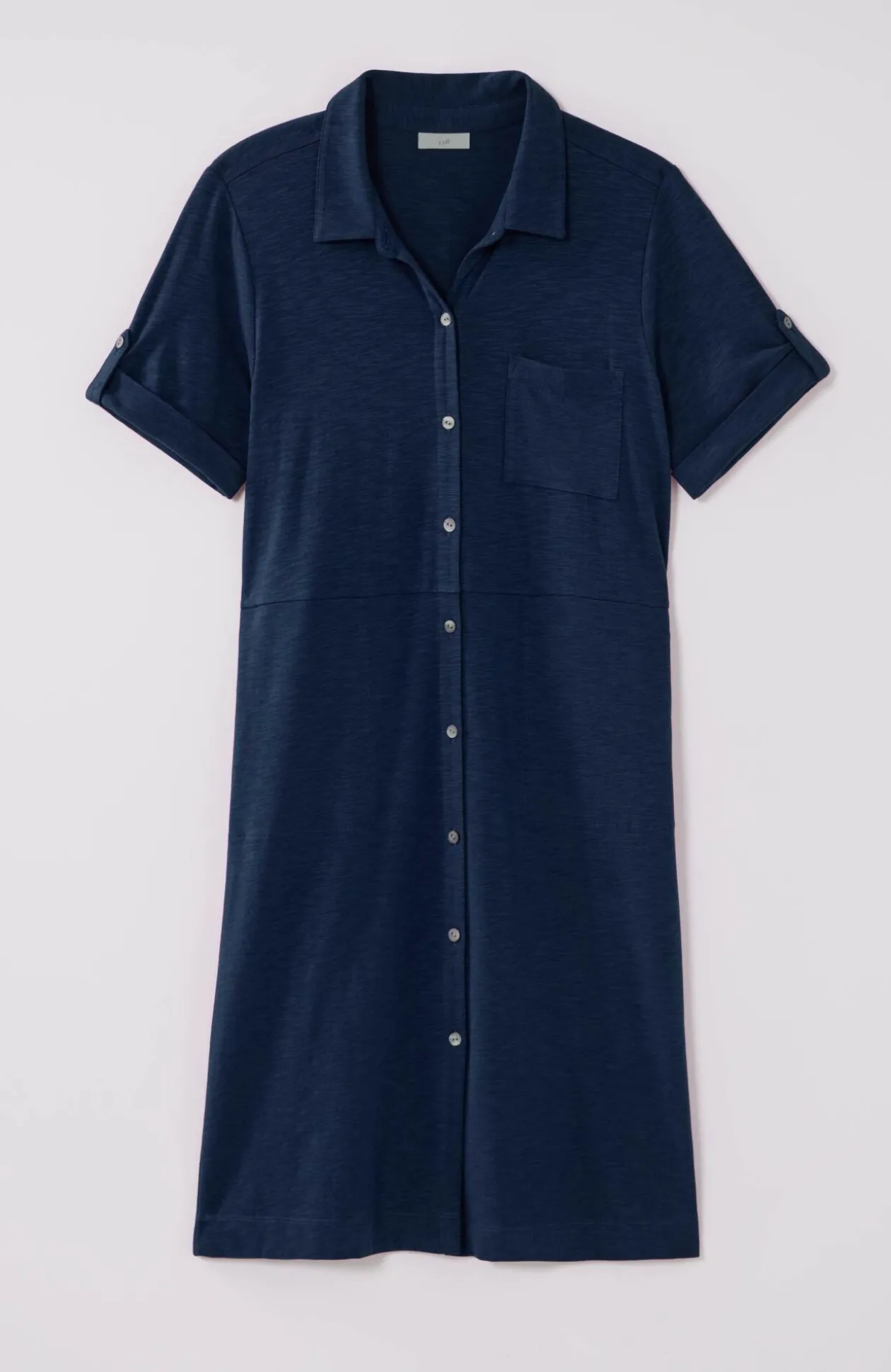 Classic Cotton-Slub Shirtdress