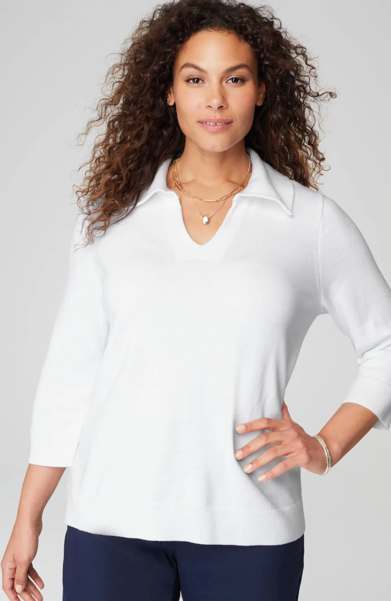 Collared Pullover Sweater