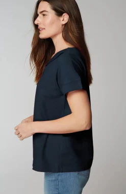 Collared Short-Sleeve Sweatshirt