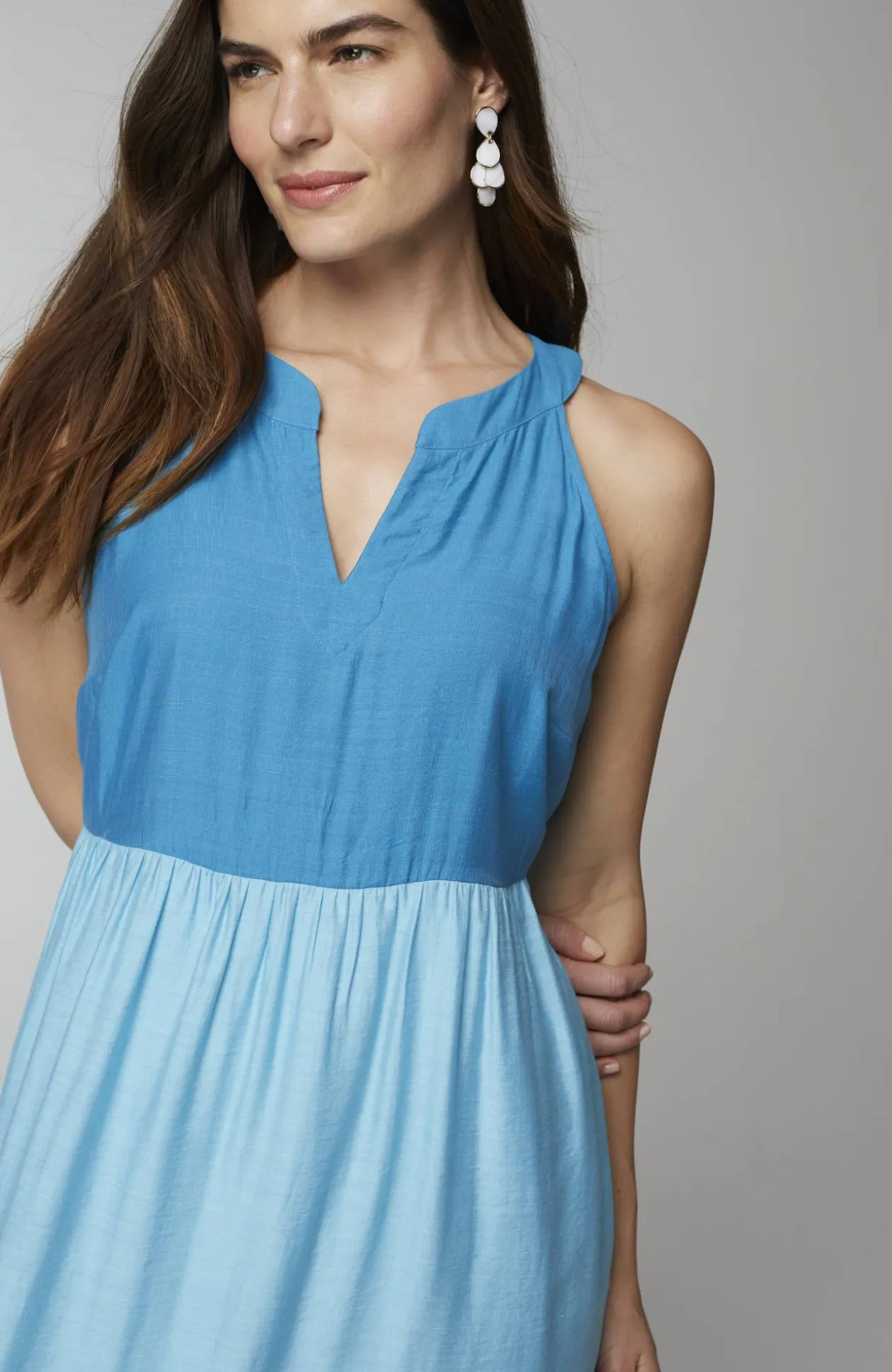 Color-Block Maxi Dress