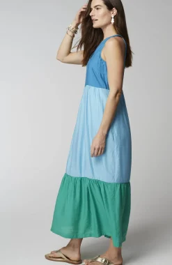 Color-Block Maxi Dress