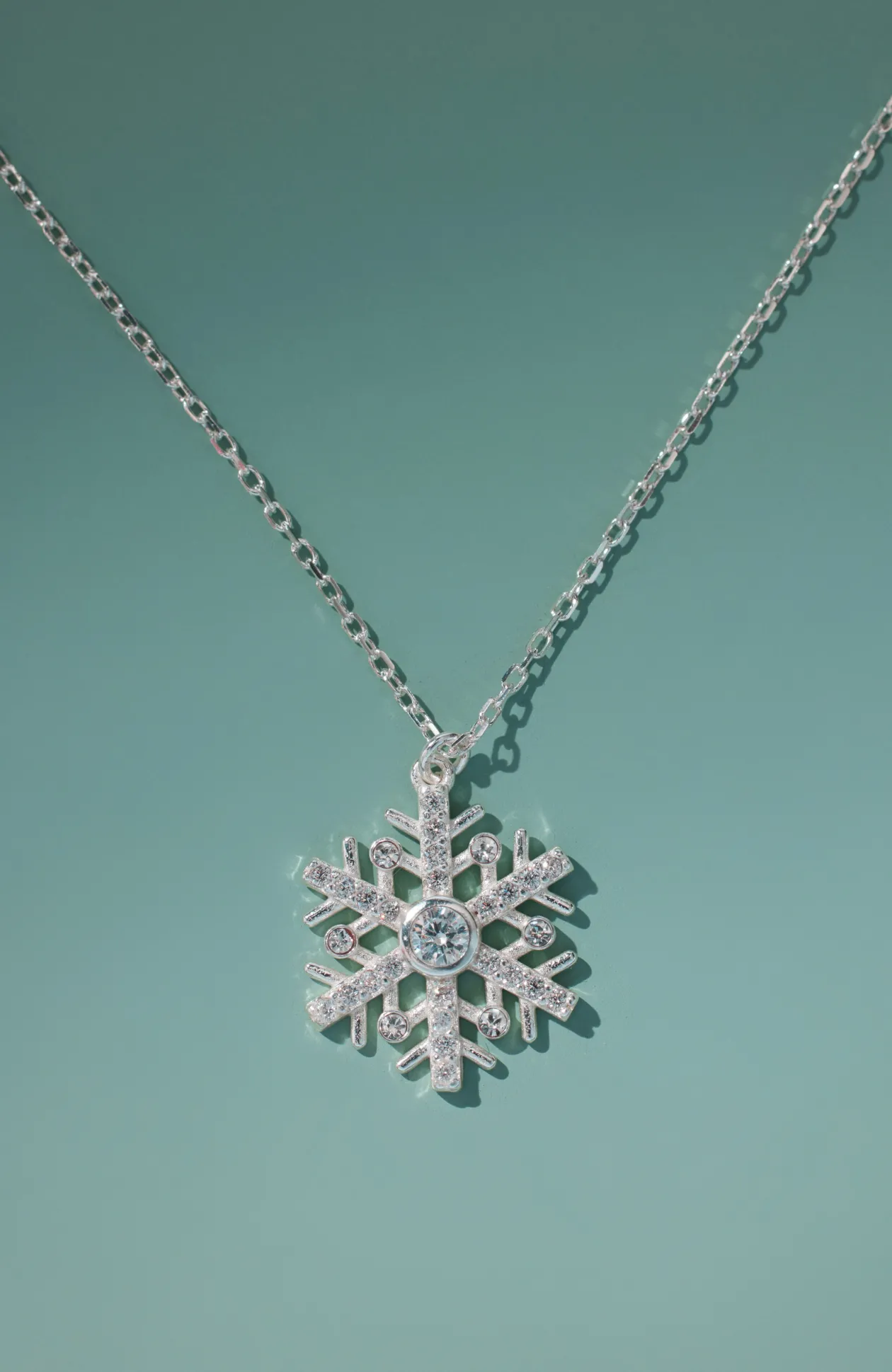 Compassion Fund Sterling Silver Snowflake Necklace