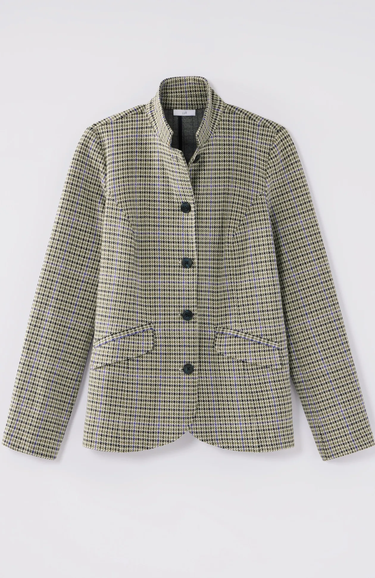 Convertible-Collar Knit Blazer