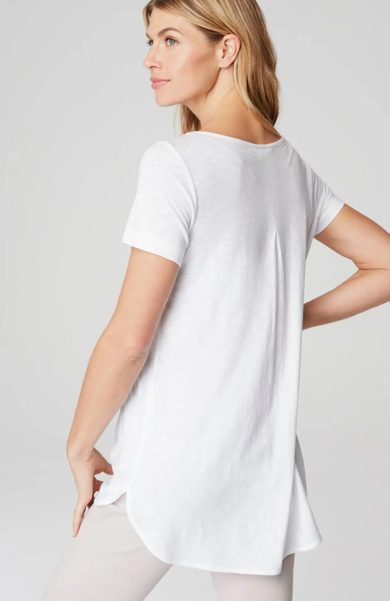 Cotton And Tencel™ Modal Shirttail Tunic