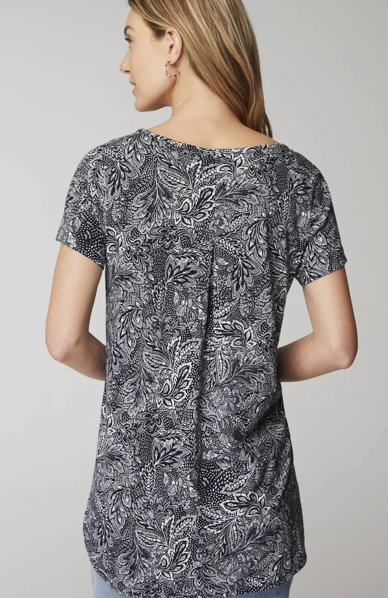 Cotton And Tencel™ Modal Shirttail Tunic