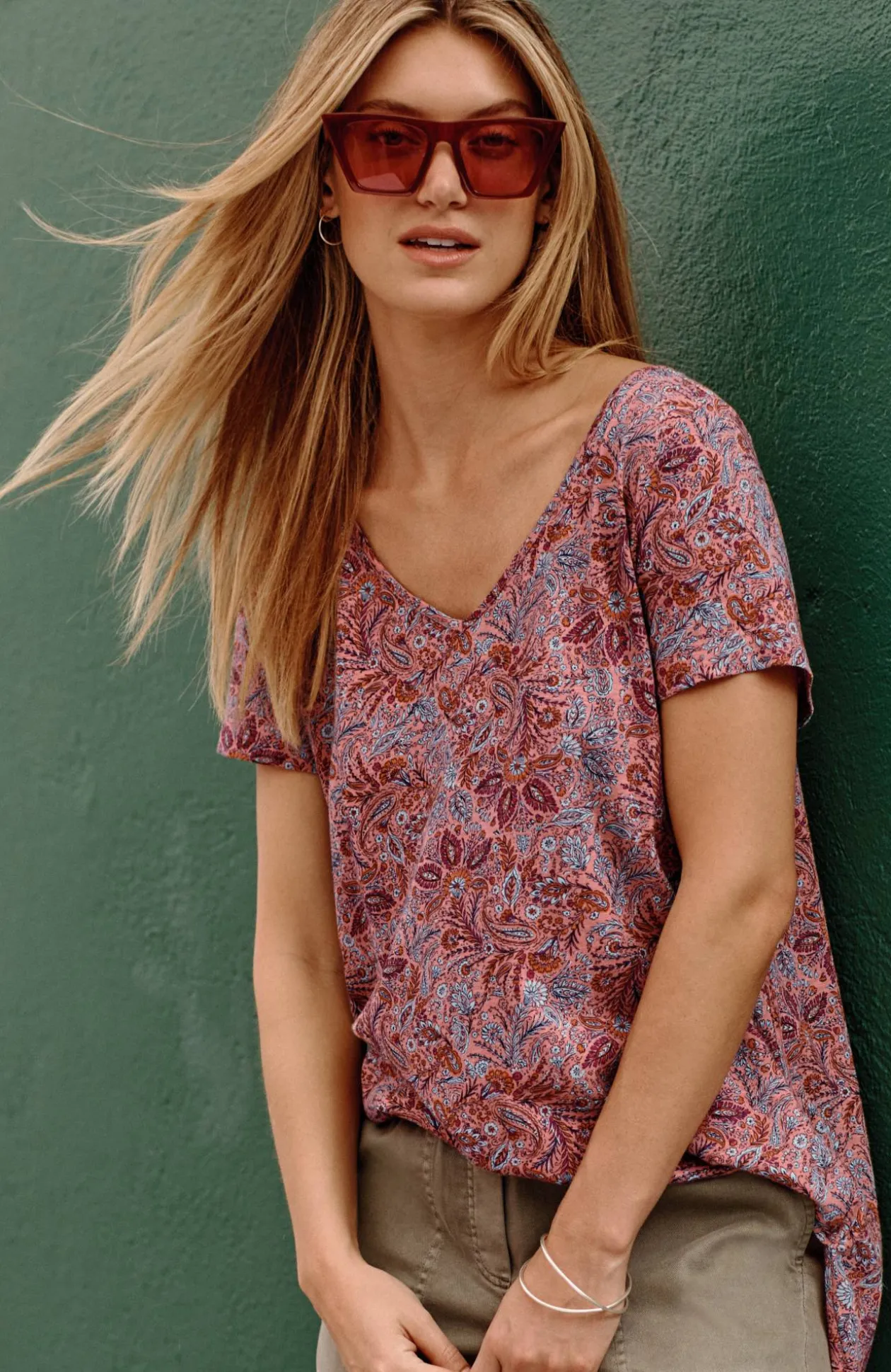 Cotton And Tencel™ Modal Shirttail Tunic