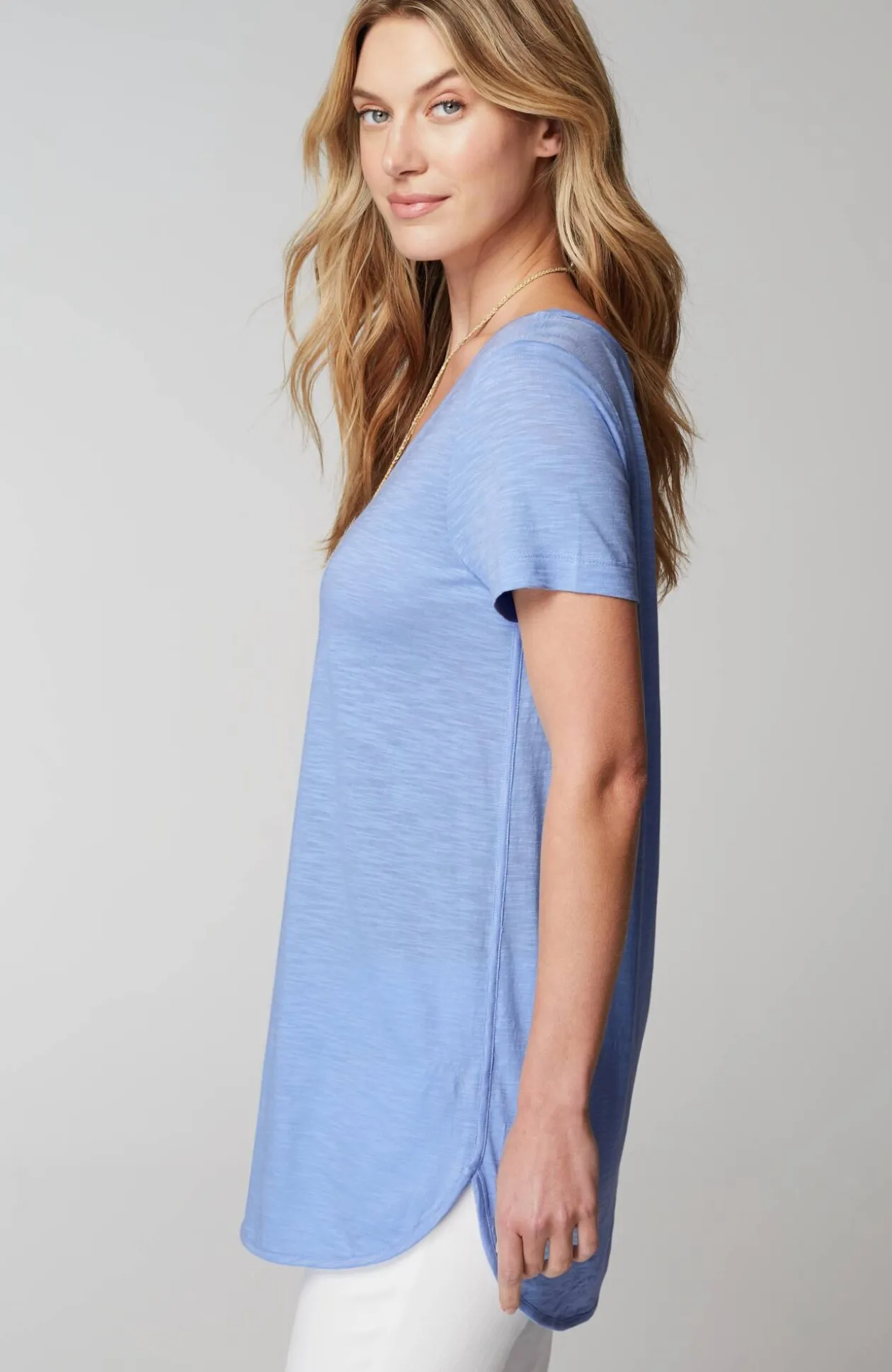 Cotton And Tencel™ Modal Shirttail Tunic