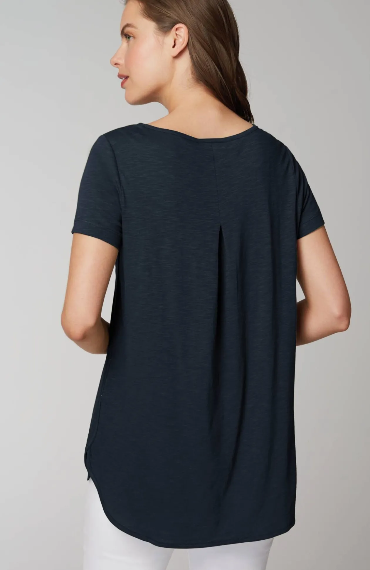Cotton And Tencel™ Modal Shirttail Tunic