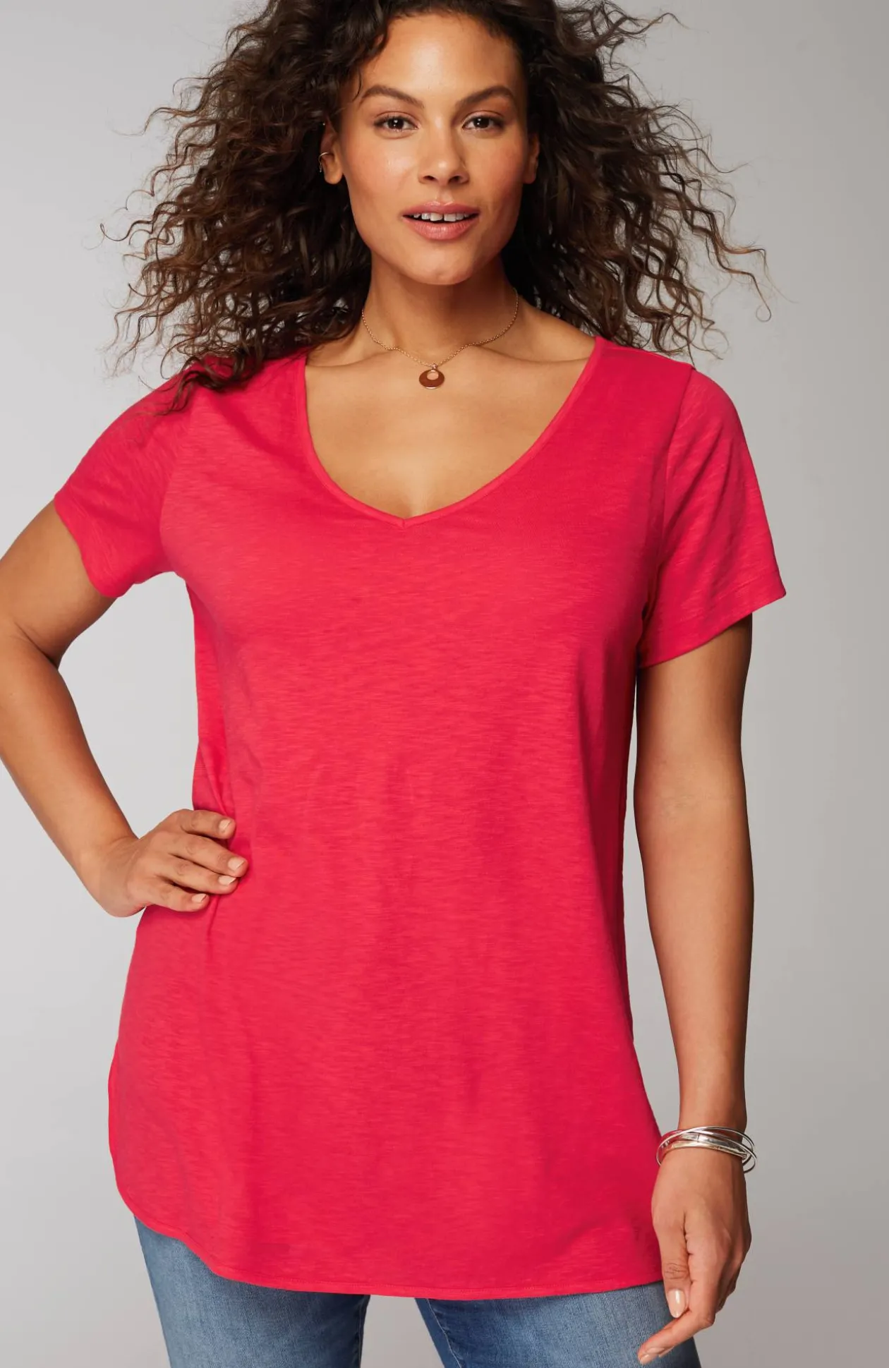 Cotton And Tencel™ Modal Shirttail Tunic