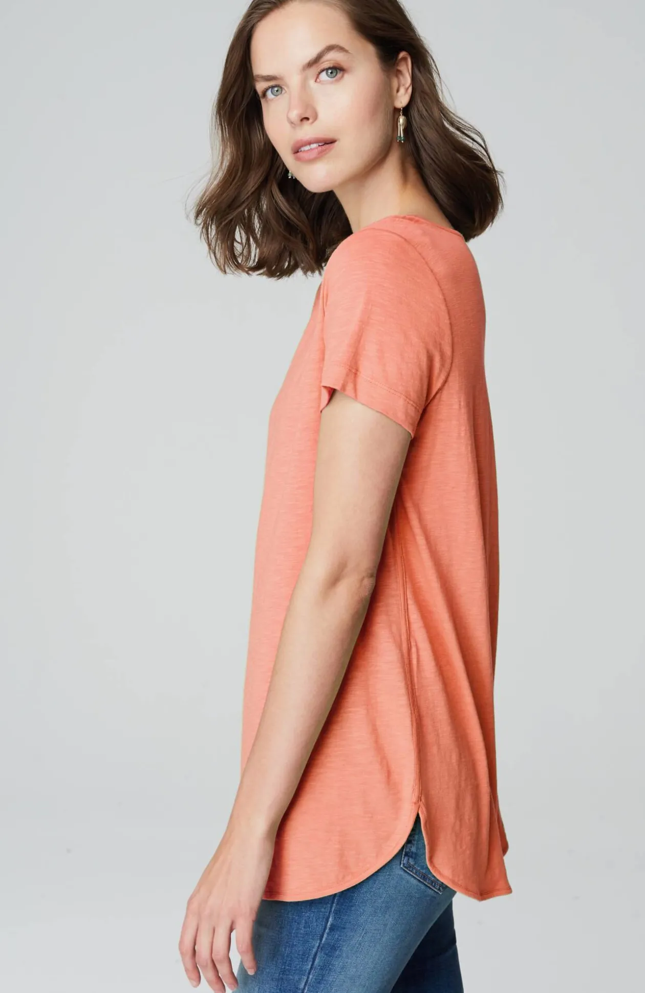 Cotton And Tencel™ Modal Shirttail Tunic