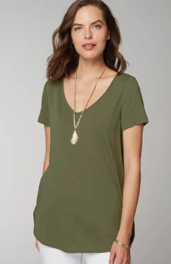 Cotton And Tencel™ Modal Shirttail Tunic