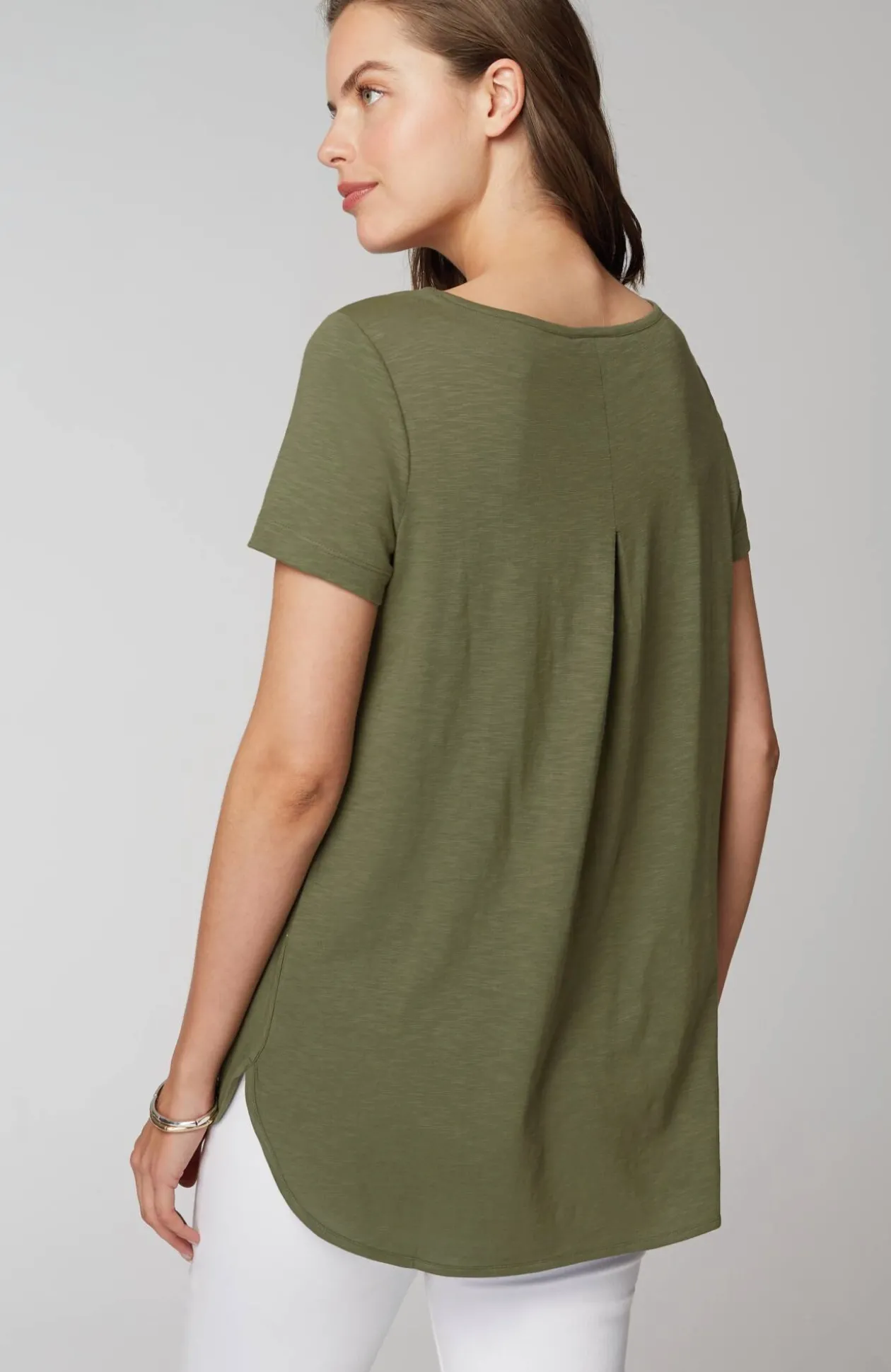 Cotton And Tencel™ Modal Shirttail Tunic