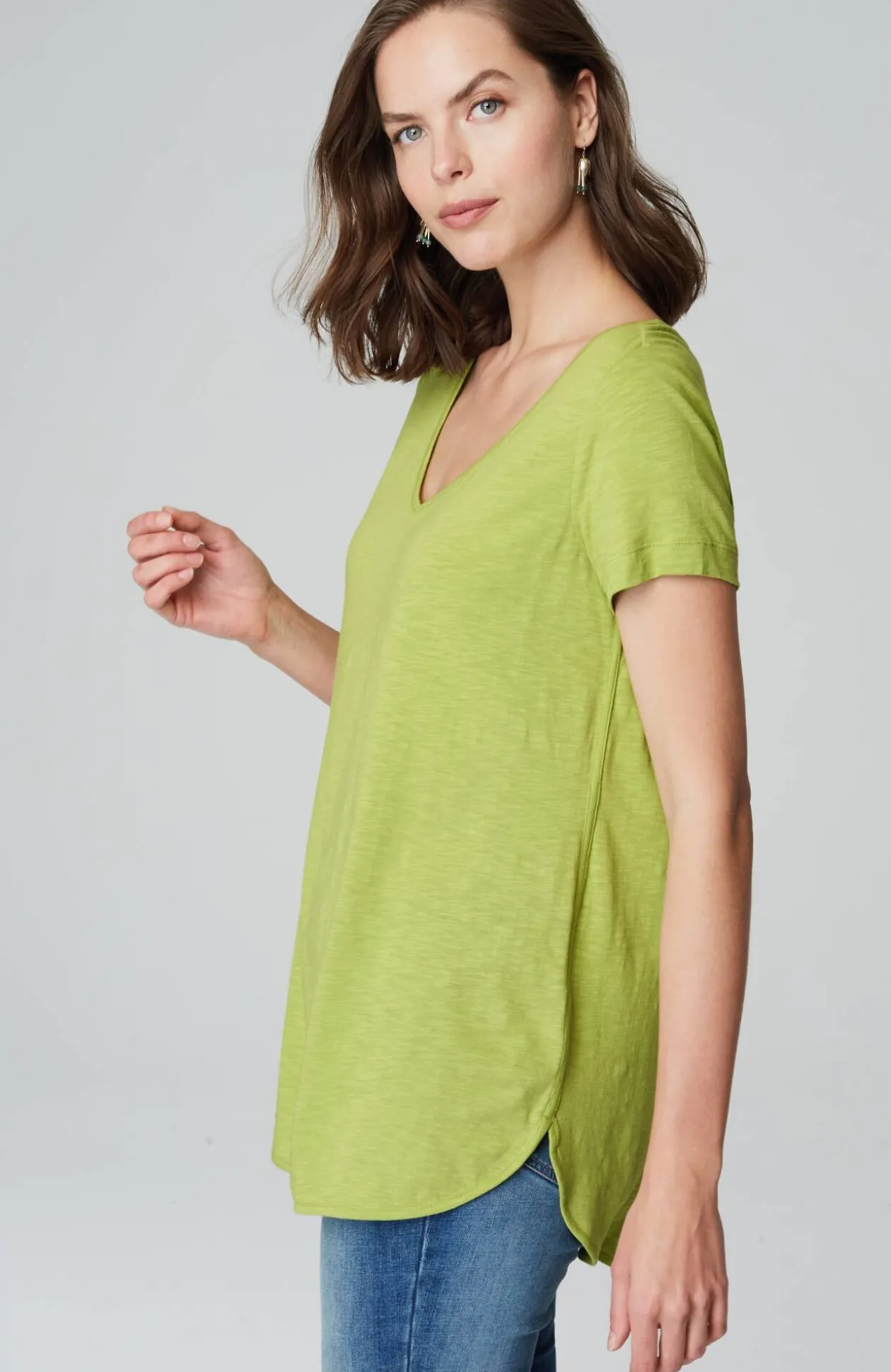 Cotton And Tencel™ Modal Shirttail Tunic