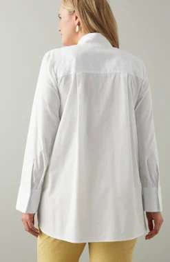 Cotton Stand-Collar Tunic