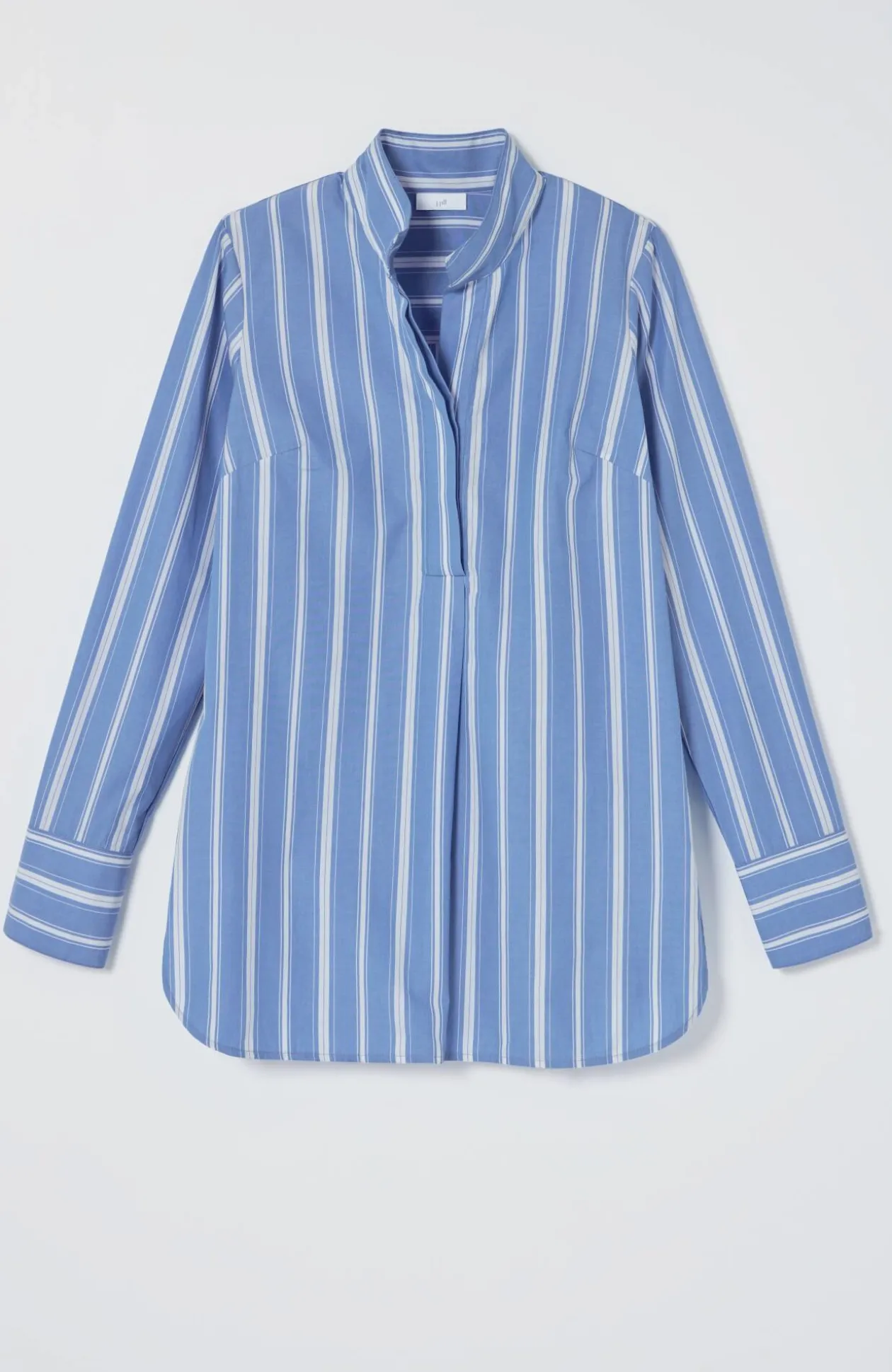 Cotton Stand-Collar Tunic