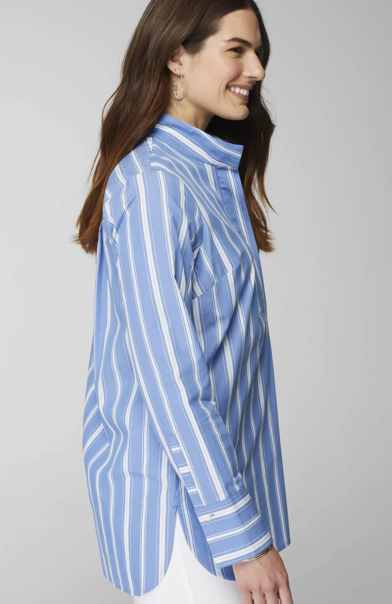 Cotton Stand-Collar Tunic