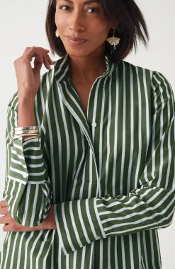 Cotton Stand-Collar Tunic