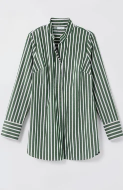 Cotton Stand-Collar Tunic