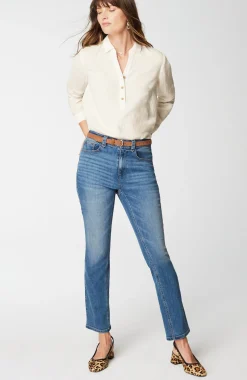 Cotton-Gauze Mixed-Media Shirt
